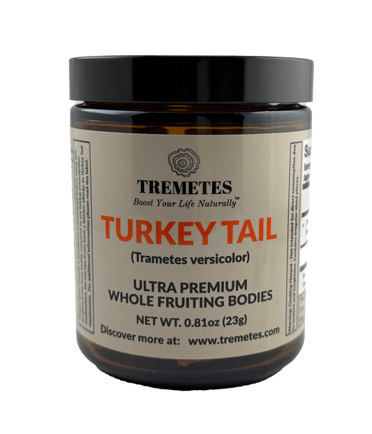 Tremetes Turkey Tail Fruiting Bodies | 41.2% Beta-Glucans (Lab Verified) | No Extracts, No Fillers, No Additives | Supports Immune and Gut Health