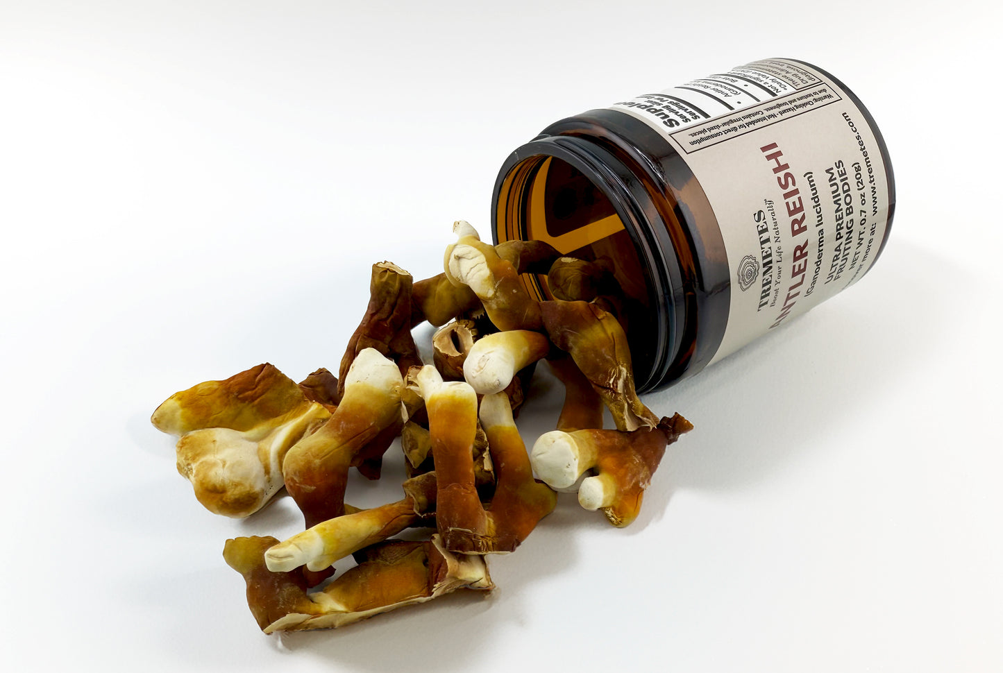 Tremetes Antler Reishi Fruiting Body | 37.8% Beta-Glucans (Lab Verified) | No Extracts, No Fillers, No Additives | Encourages Calm, Vitality & Enduring Well-Being