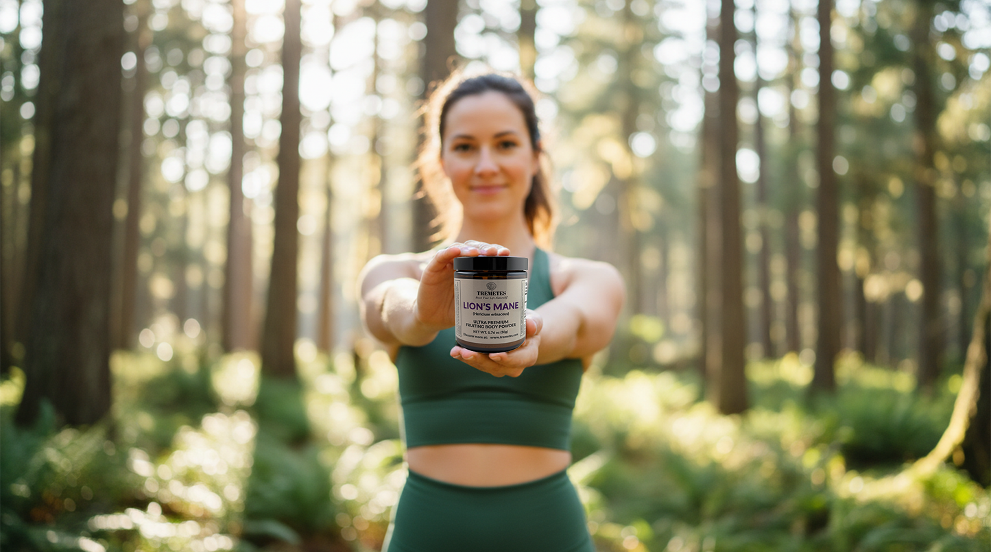 Tremetes Lion's Mane Fruiting Body Powder | 15.3% Beta-Glucans (Lab Verified) | No Extracts, No Fillers, No Additives | Supports Overall Brain Function and Nervous System Health