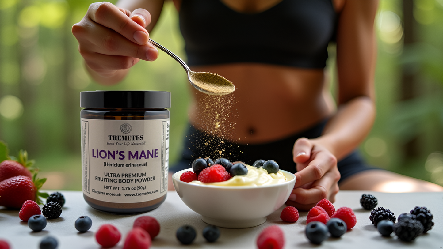 Tremetes Lion's Mane Fruiting Body Powder | 15.3% Beta-Glucans (Lab Verified) | No Extracts, No Fillers, No Additives | Supports Overall Brain Function and Nervous System Health