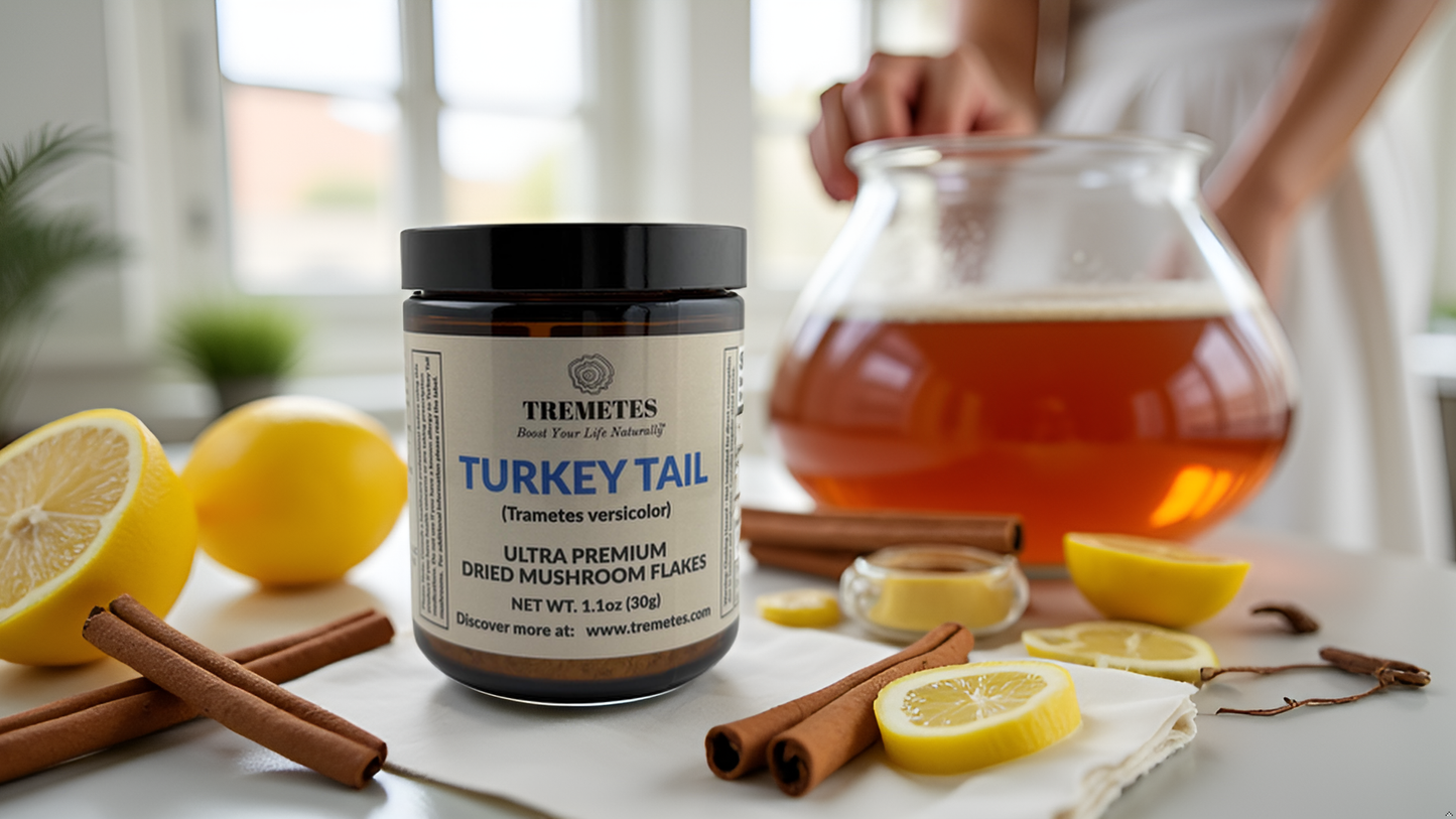 Tremetes Turkey Tail Fruiting Body Flakes | 41.2% Beta-Glucans (Lab Verified) | No Extracts, No Fillers, No Additives | Supports Immune and Gut Health