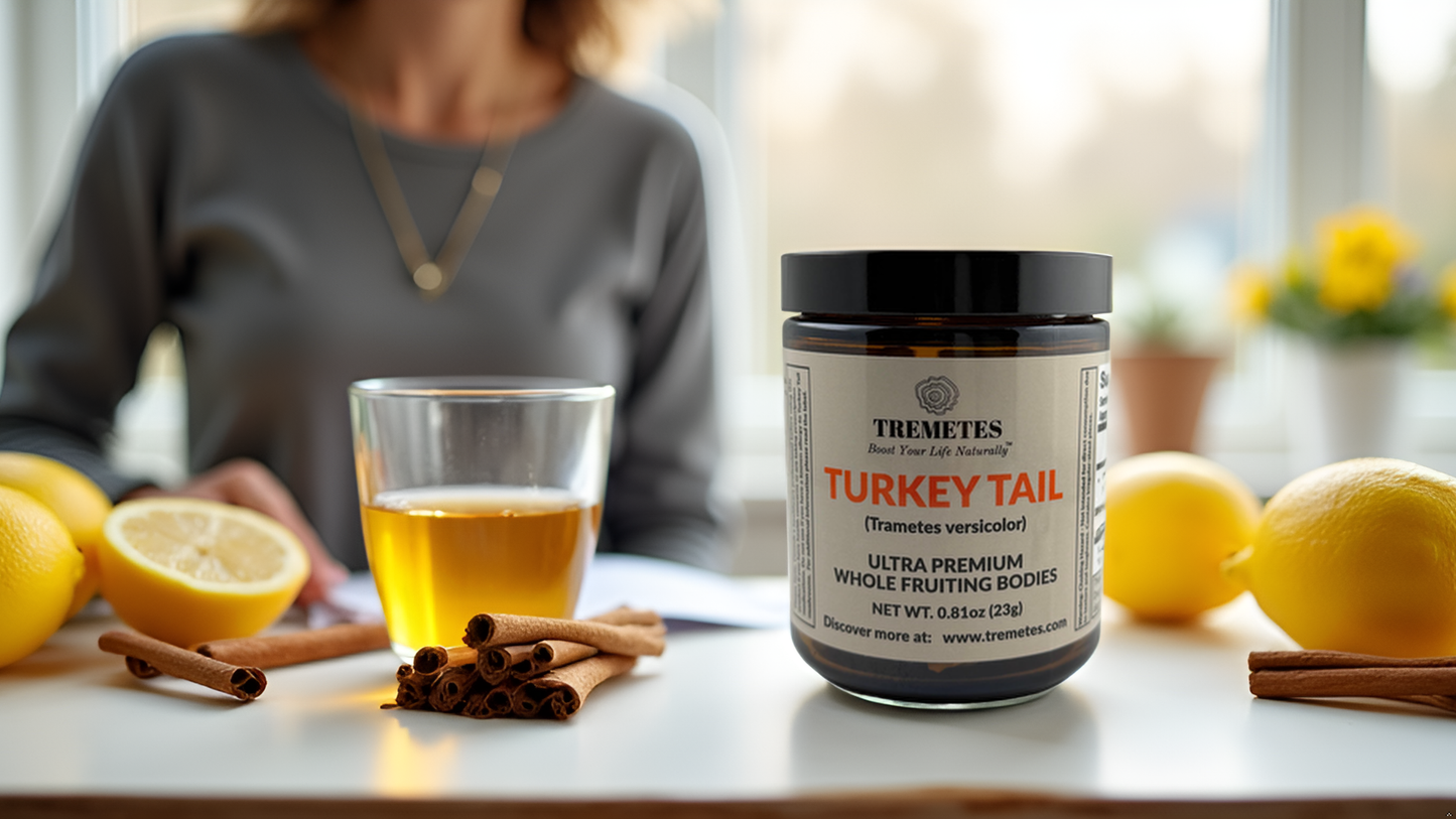 Tremetes Turkey Tail Fruiting Bodies | 41.2% Beta-Glucans (Lab Verified) | No Extracts, No Fillers, No Additives | Supports Immune and Gut Health
